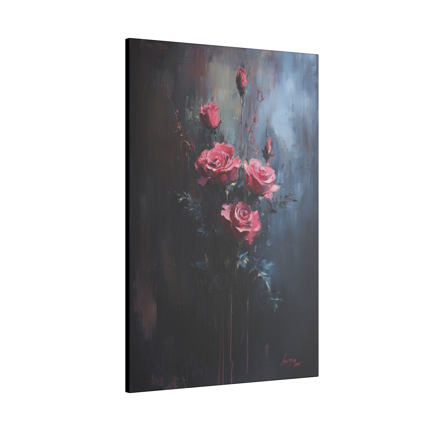 Dusky roses canvas wall decor