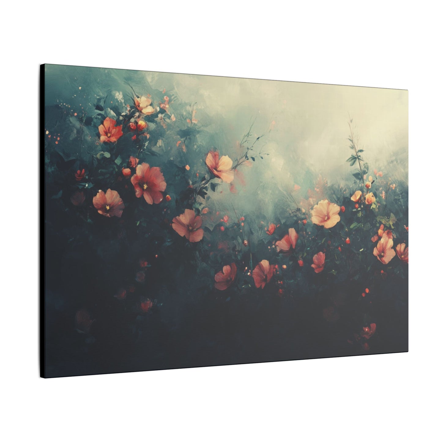 Early morning hibiscus canvas wall decor